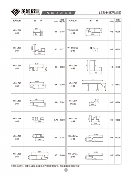 LZ紗料系列簡(jiǎn)圖